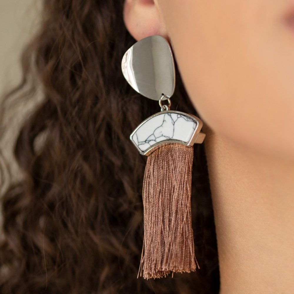Insta Inca Brown Post Earrings